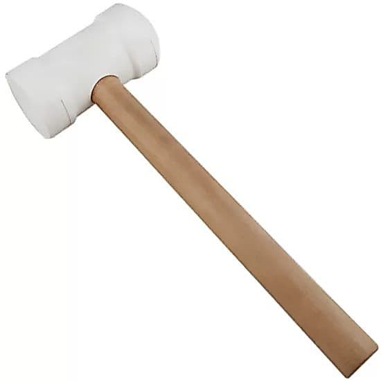 Martelo de Borracha 40 mm Branco 1 peça