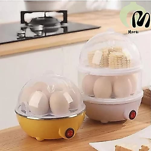 Cozedor de ovos elétrico portátil de 110 V, cozedor de ovos simples e duplos