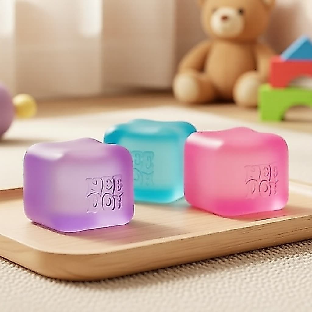NeeDoh Nice Cube Fidget Toy - Cubo Super Macio e Esticável para Alívio de Estresse