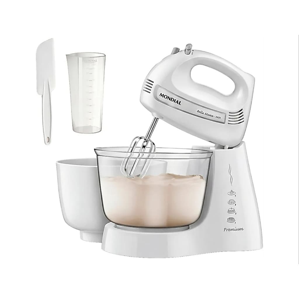 Batedeira Mondial Bella Massa, Branco 500W, - B-23-WI