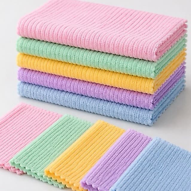 Kit 25 Panos De Limpeza Microfibra Multiuso Alta Absorção 30x30 Não Risca Pano Magico