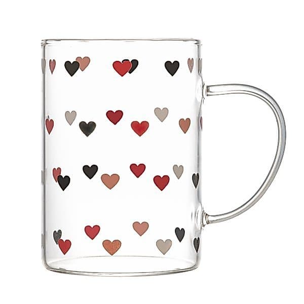 Caneca de Vidro Borossilicato Love 200ml
