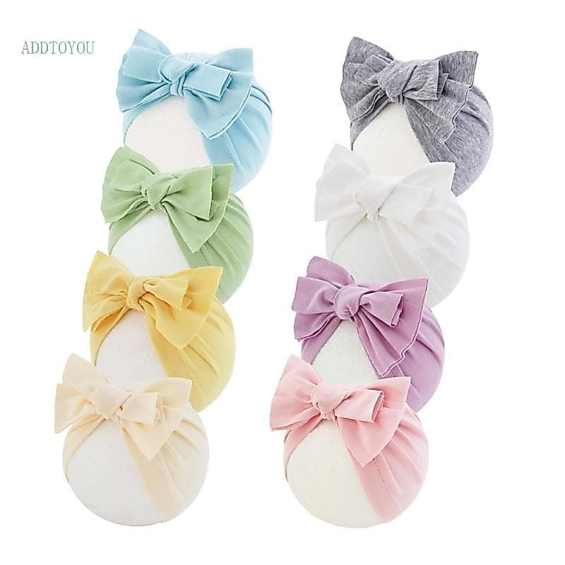 Time Infantil Headwear Adereços Bebê Turbante Chapéu Chuveiro Laço Elástico