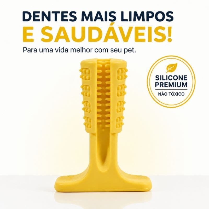 Escova Dental Mordedor para Cães | Limpeza/Higienização dos Dentes e Controle do Tártaro