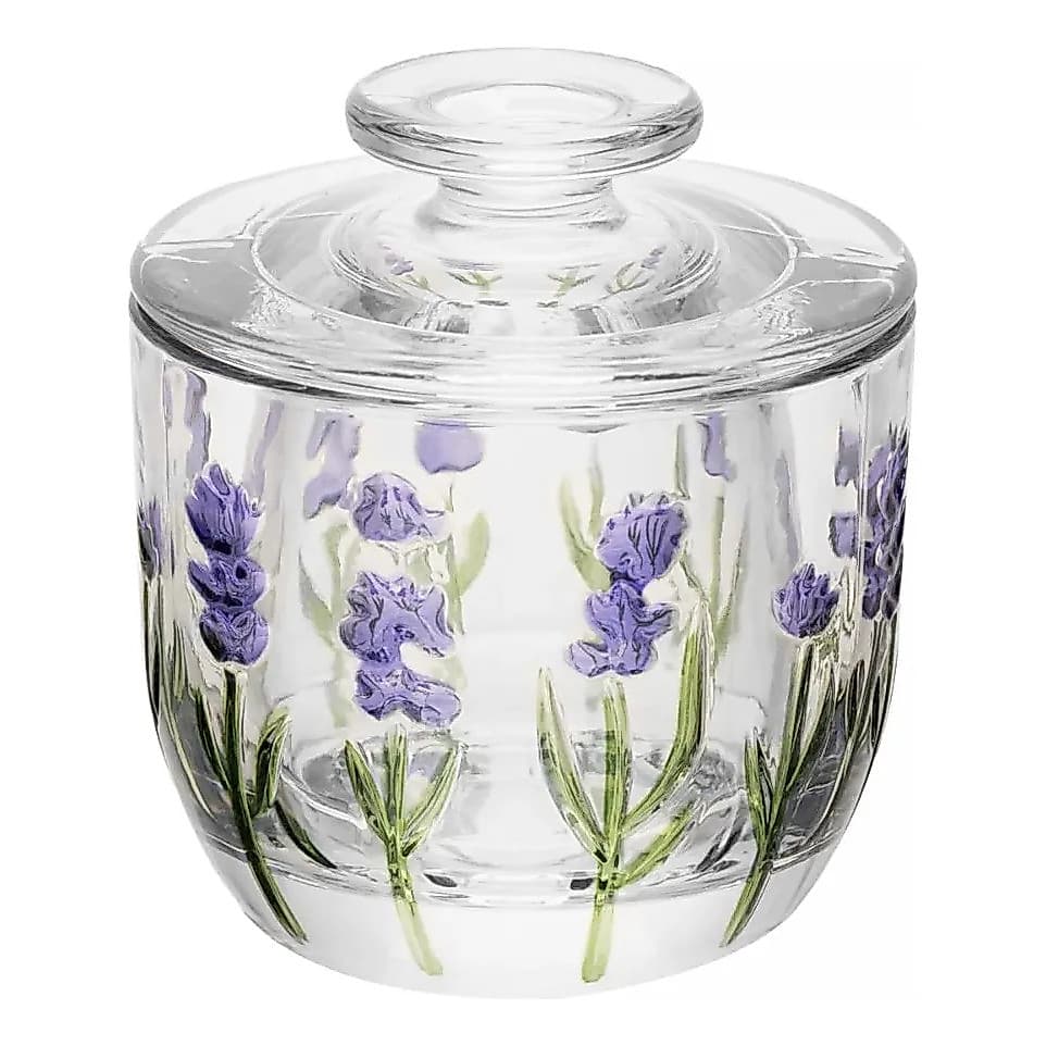 Manteigueira Francesa Porta Manteiga Lavanda Cristal Lyor