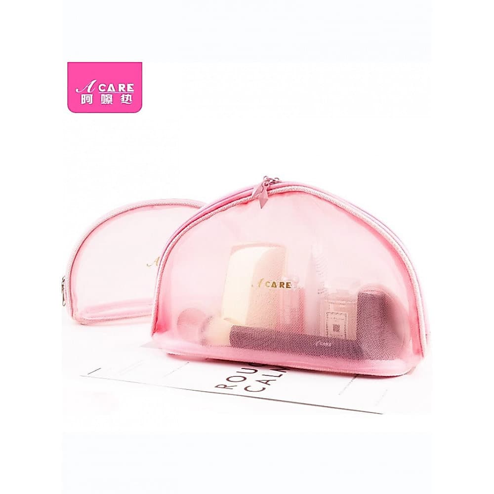 Bolsa cosmética C1pq808-Fácil de começar gaze grande capacidade tamanho pequeno portátil feminino portátil rosa viagem a