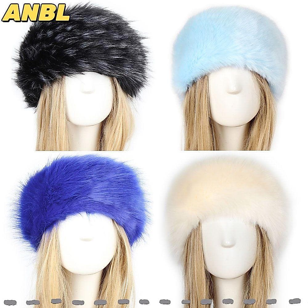 ANBL Chapéus Femininos De Inverno Protetor De Orelha Para Esqui , Neve , Aquecedor , Pele Falsa