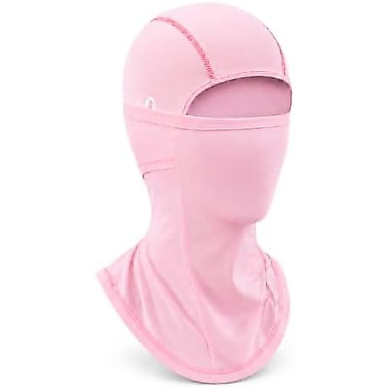 Balaclava De Seda Gelada UPF 50 + , Forro De Capacete De Motocicleta Com Polaina De Pescoço Furos Para Óculos , Capa Fac
