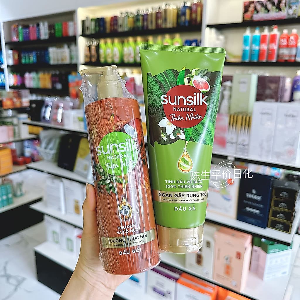 Vietnam sunsilk sunsilk Care Repair Shampoo Nutritivo Essência de Toranja 380ml Condicionador 330ml