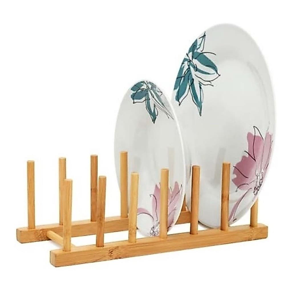 Escorredor De Louça Pratos Bambu Resistente Agua Ecológico