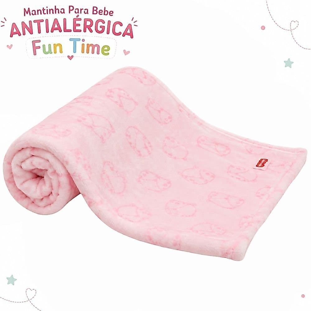 Mantinha Para Bebe Antialergica Fun Time Fisher Price