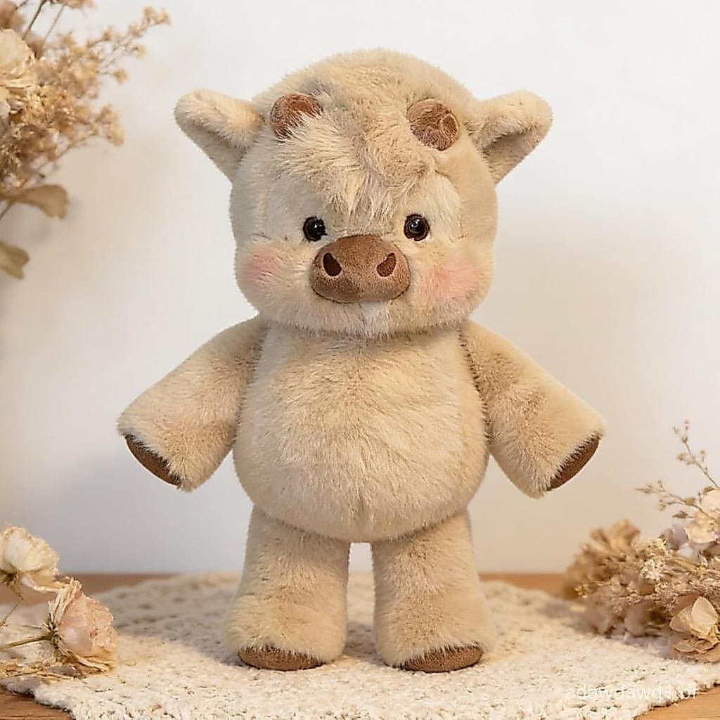 RunningCowPlush, Brinquedo de Pelúcia para Alívio do Estresse, 15 Polegadas, 2026, Brinquedo de Pelúcia com Pernas Móvei
