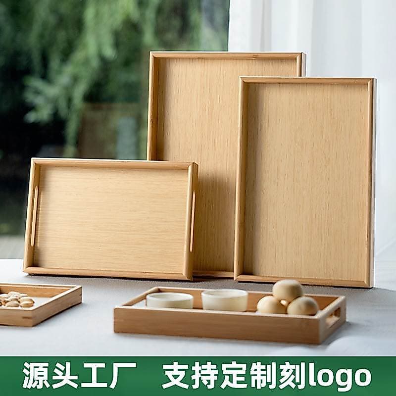 Bandeja de bambu fabricante estilo japonês sala de chá bandeja de chá retangular armazenamento doméstico xícara de chá p