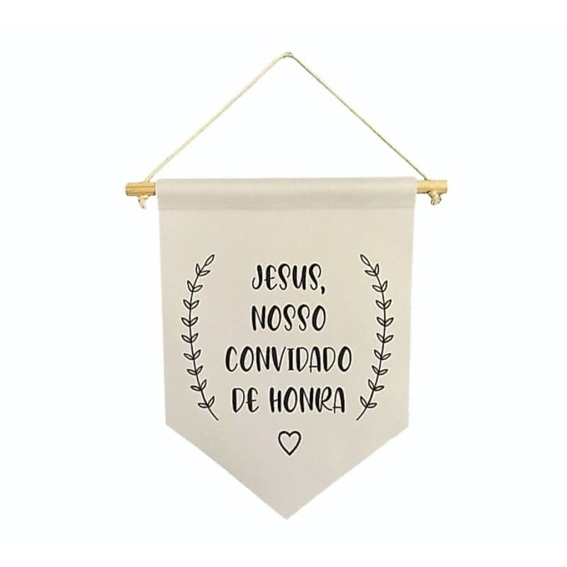 Flamula decorativa Jesus nosso convidado de honra