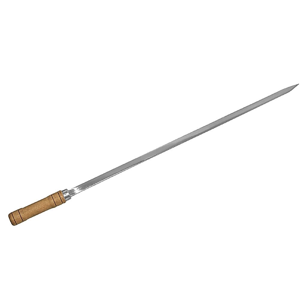 Espeto Inox 1,2mm 76,5cm C/ Cabo De Madeira Papaléguas 153