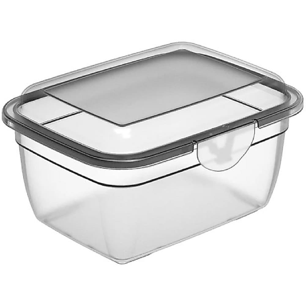 Pote P/alimentos Marmita C/tampa Click Transparente 800ml