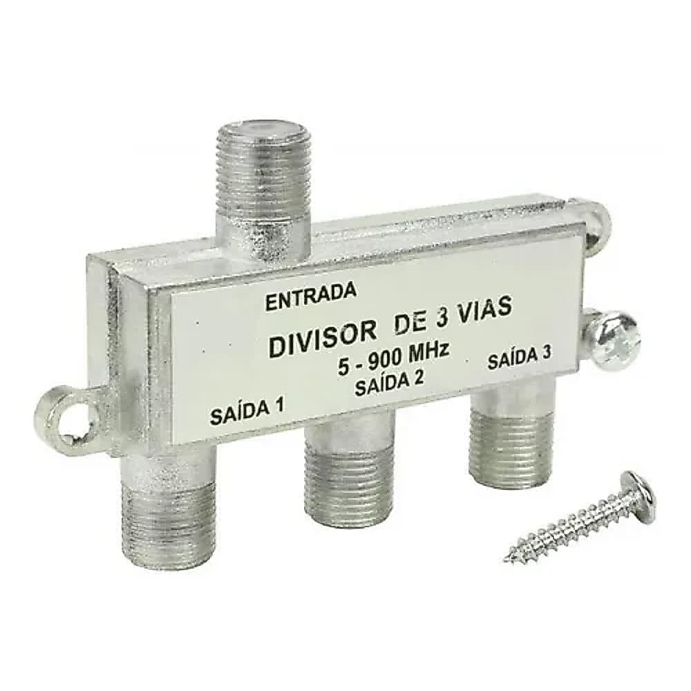 Divisor De Antena 3 Saidas 1 Entrada Universal A Cabo Uhf Vhf Digital InterNeed