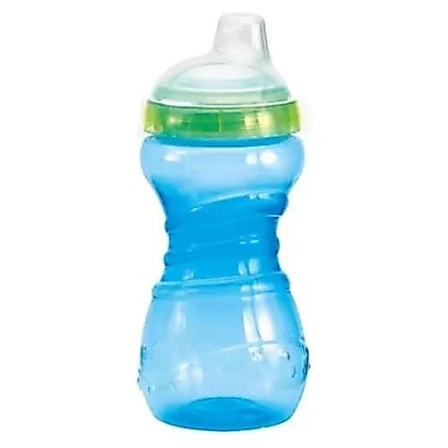 Copo de Treinamento Fun Kuka 330ml Flip Top Azul - Antivazamento