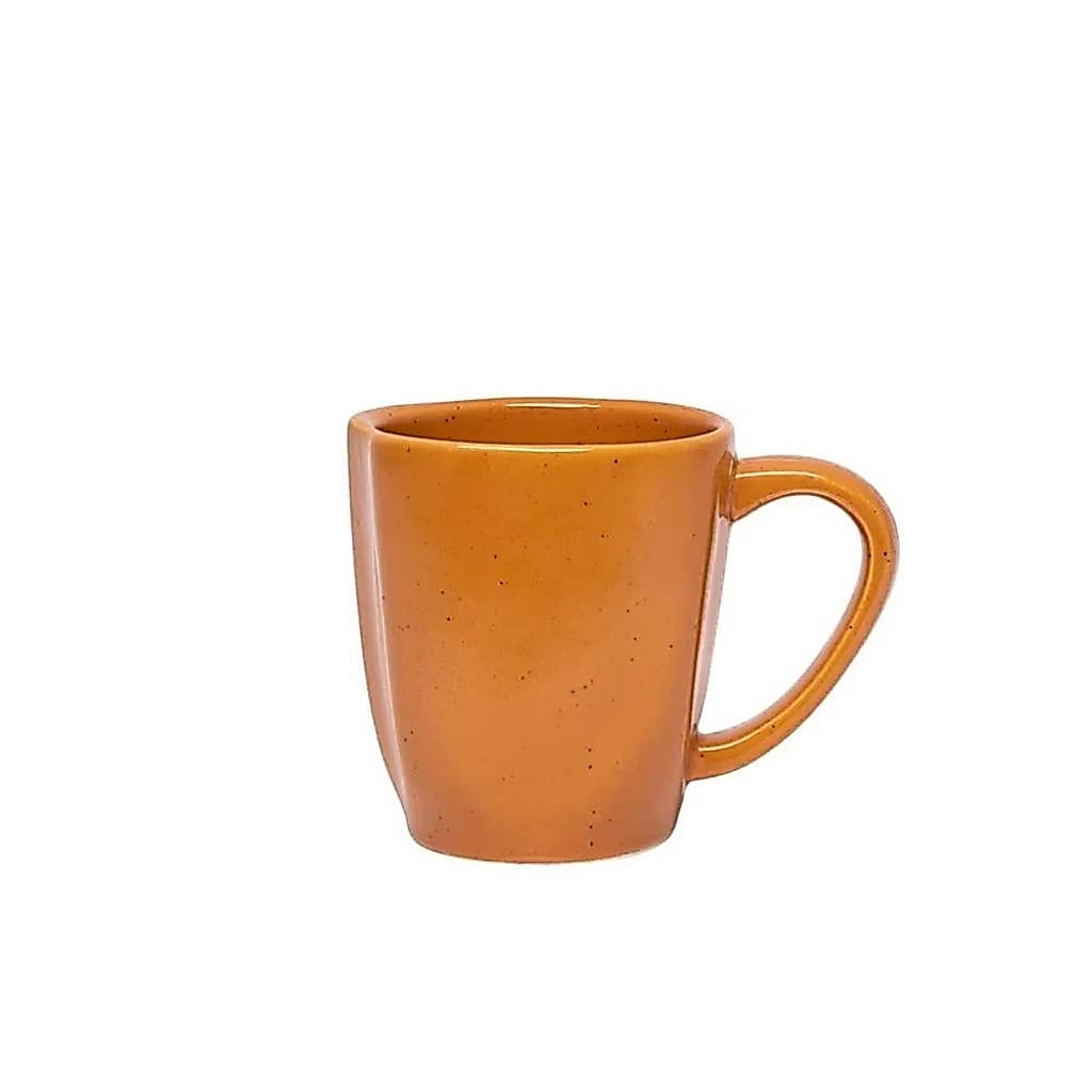 Caneca Ryo Papaya 260ml Laranja Oxford Porcelanas para Servir Bebidas com Cores Vibrantes e Charme
