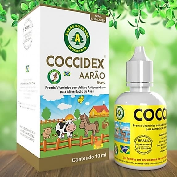 COCCIDEX - AARÃO / Premix Vitamínico com Aditivo Anticoccidiano - 10ml Val.03/03/28