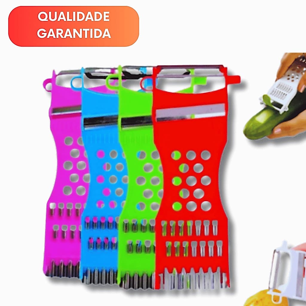 Descascador Fatiador de Legumes Cores Sortidas