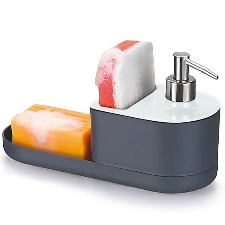 Dispenser REFINADO Porta Detergente Bucha Sabão De Pia Bucha e Sabão Arthi 5056