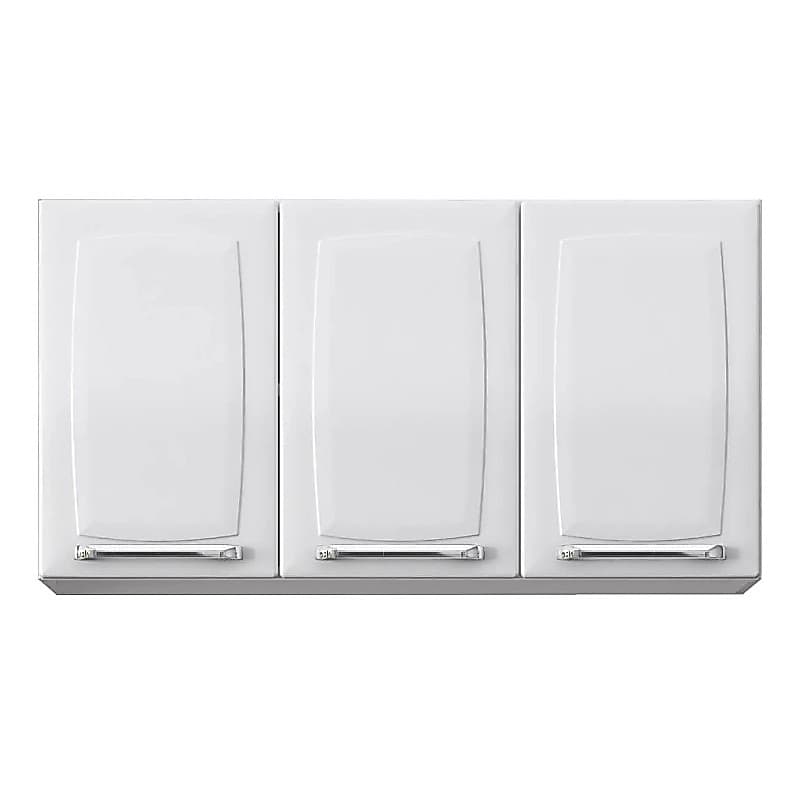 Armário Aéreo Itatiaia Luce 3 Portas Cozinha Moderna Compacta Planejada