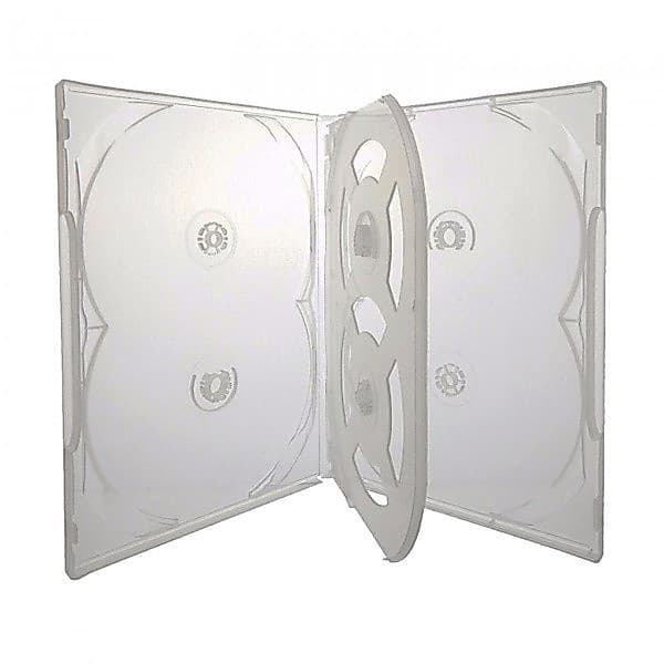 10 Estojo Caixa Capa Box Dvd Pack Transparente Sextuplo 6 Filme Promoção! Novo