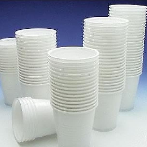 Copos Descartáveis 50ml a 300ml Cor Branco/Transparente