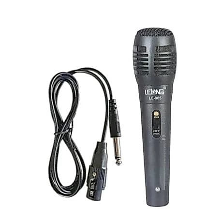 Microfone profissional dinâmico com fio original LELONG LE-905 -B-MAX BM-129  adequado para cantar, falar