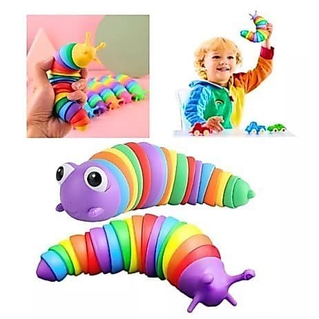 Brinquedo Lesma Caracol Lagarta De Minhocas Alivia o Estresse