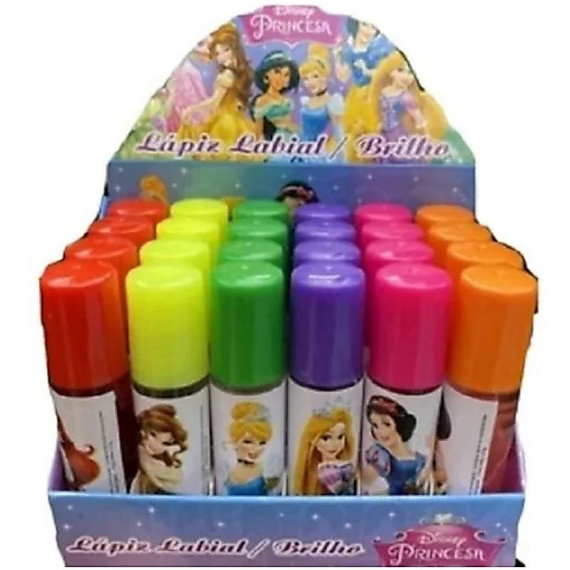 12 ou 24 Brilho Labial Infantil das Princesas - NAO VAI NA CAIXA