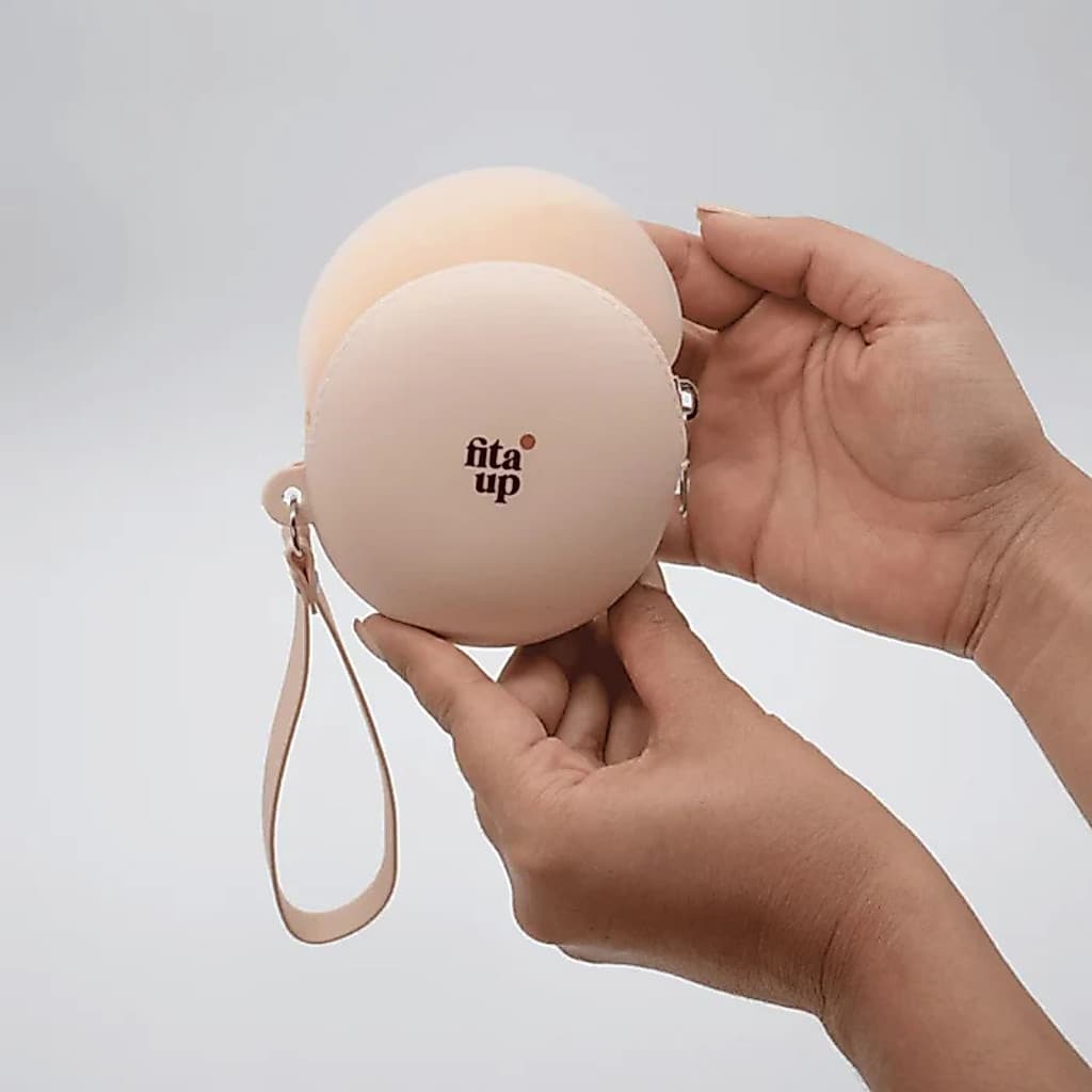 Case Protetor De Silicone 8cm Para Protetores Seios Fita Up agora é Toda Up