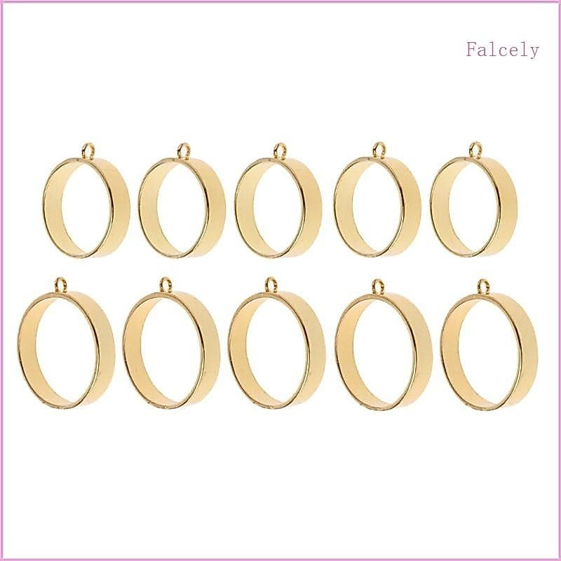5x Conjunto Aberto Molduras Traseiras Pingente Espaços Branco Para Resina Artes