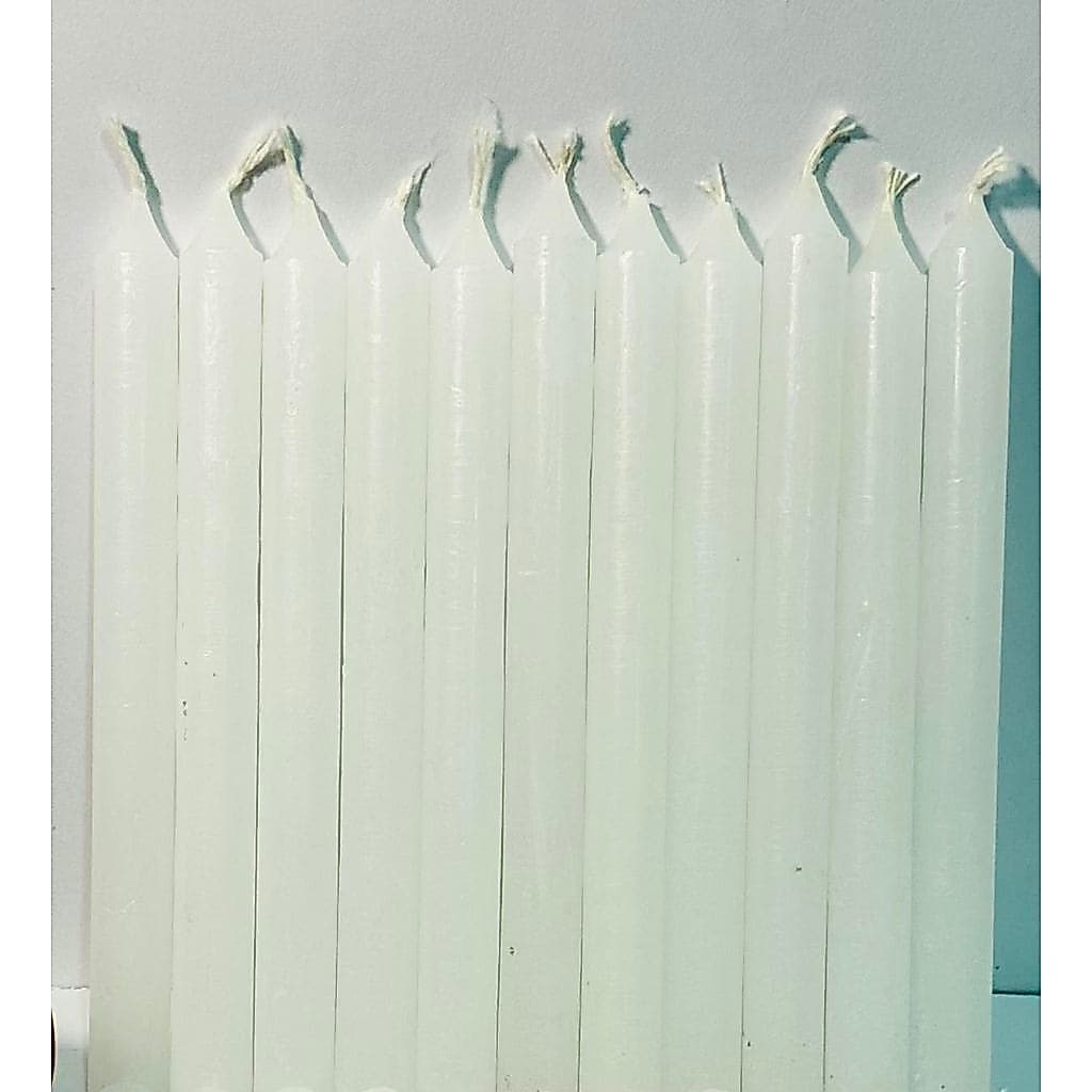 50 e 100 Velas Brancas Palito 18cm Tradicional Unidades kit