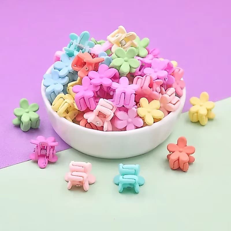 Mini Presilha Florzinha Borboleta Coração Estrela – Kit 50 a 100 Peças