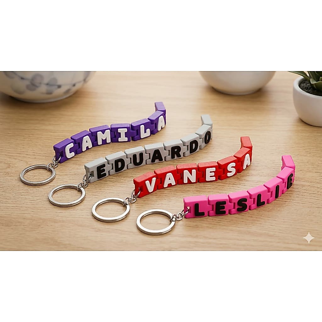 Chaveiro Articulado Personalizado Com Nome Masculino Feminino Carro Moto Infantil
