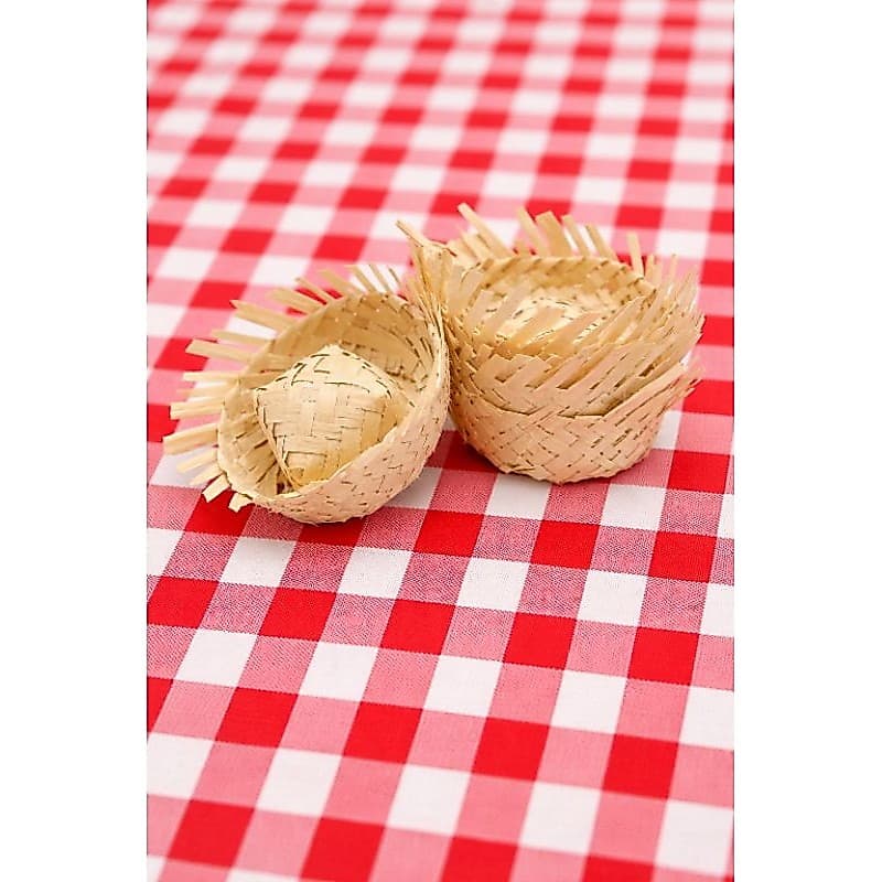 20 Mini Chapéu Palha para Festa Junina, artesanato. 5cm