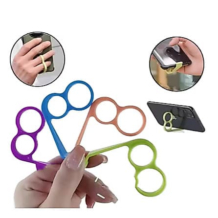 2 Suporte Celular Dois Dedos Multifunções Universal