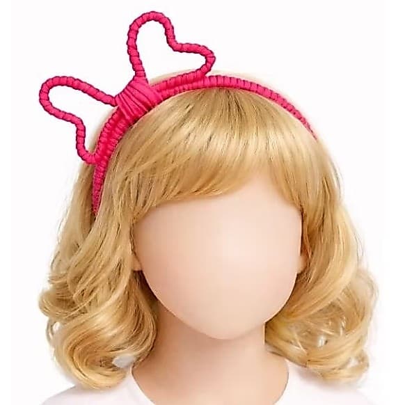 Tiara Infantil Laço Estruturado em Fio de Malha para Menina – 5 Cores Disponíveis