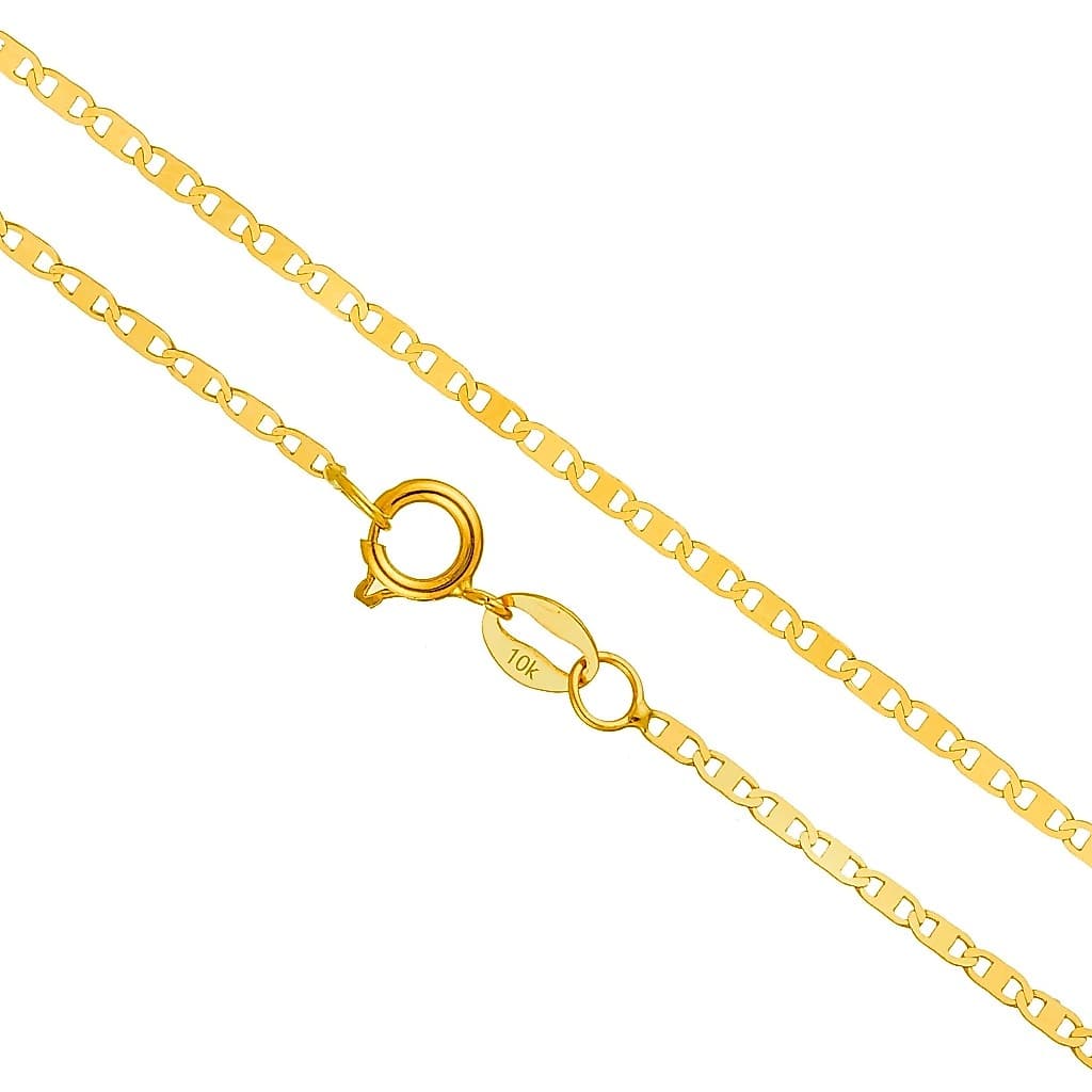 Corrente Piastrine Ouro 10k 416 Laminada Resistente Unissex