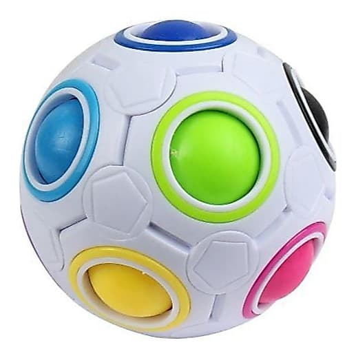 Bola Mágica Cubo Mágico Fidget Toy Antistresss Rainbow Ball Quebra cabeça
