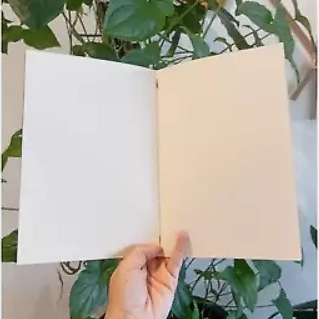 Caderneta A5 kit com 4 unidades Costurado Kraft Com Pauta e Sem Pauta Capa Flexível 40 Páginas Pólen A5
