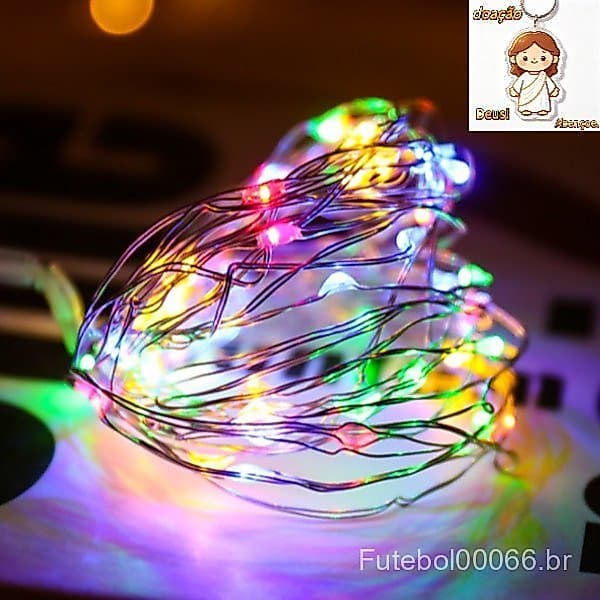 8 Fio De Led Fio Fada 2m 30 LEDs Colorida Pilhar Decoração Promoção