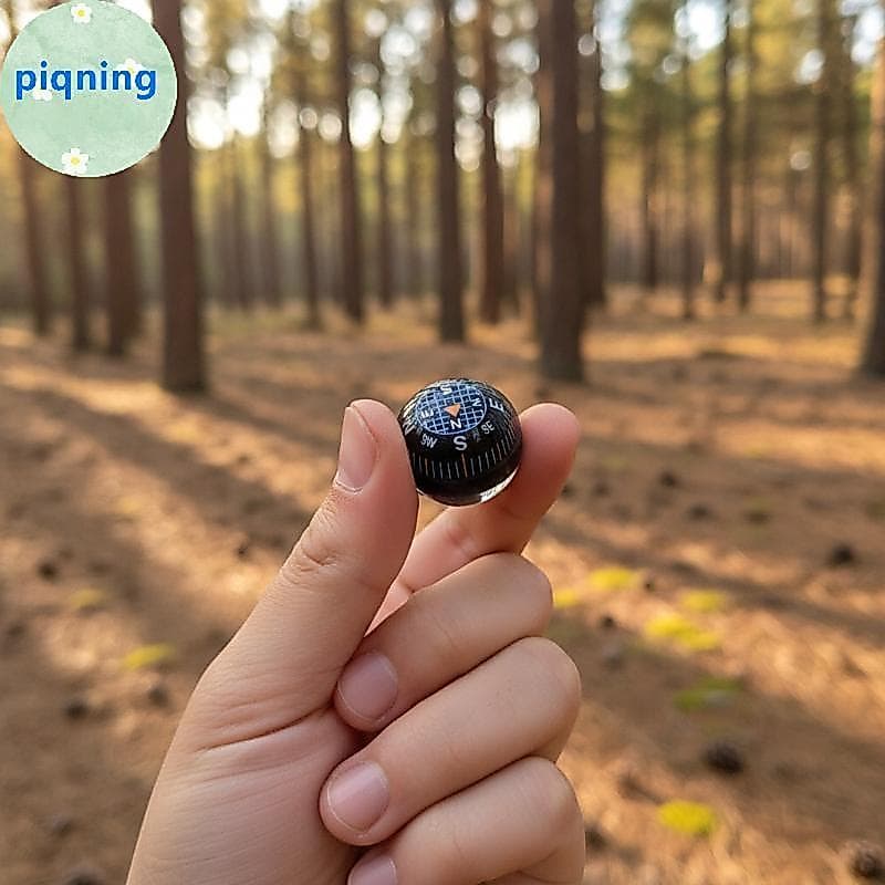 Piqning Mini Ballpass Anti-Corrosão À Prova D'água De Alta Precisão Mostrador Transparente Para Caminhadas Camping Escal