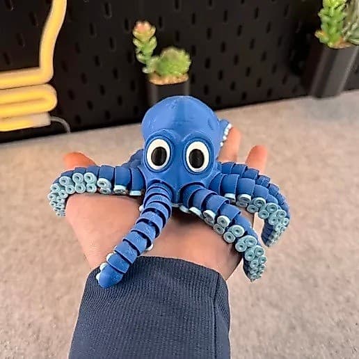 Polvo Articulado em Impressão 3D – Divertido, Flexível e Cheio de Personalidade! - RECEBA RAPIDO!