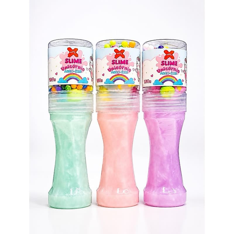 Slime Unicórnio Arco-Íris - Slime Colorido Divertido para Crianças, Brinquedo Sensorial Criativo