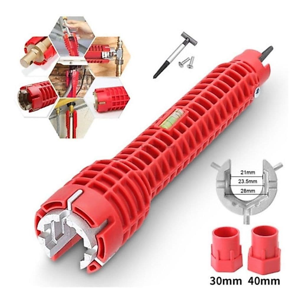 Chave De Grifo Inglesa Universal Hidraulica 8 em 1