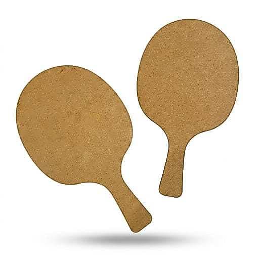 Kit Raquete Ping Pong Mdf Cru 3mm Lembrancinhas Brinde
