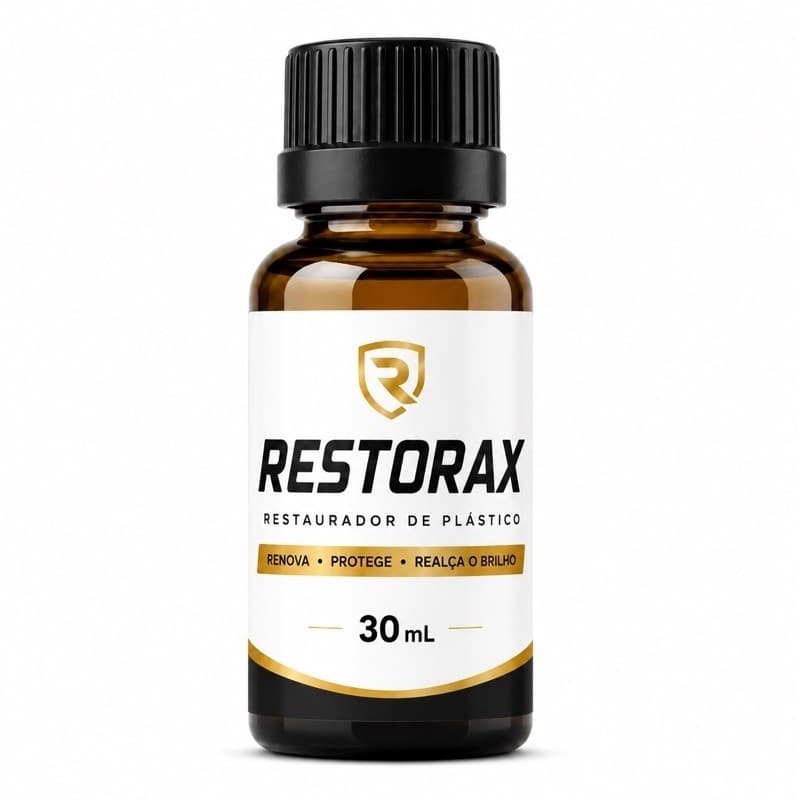 Restorax Restaurador de Plástico Automotivo 30ml – Renovação e Acabamento